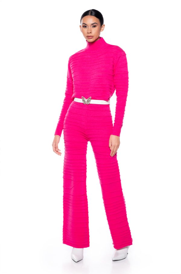 ANGEL ENERGY WIDE LEG KNIT TROUSER Fashion