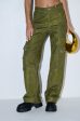 AMMO BONNE SOIREE RHINESTONE CARGO PANTS IN OLIVE For Cheap