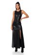 AMELIA FAUX LEATHER SLEEVELESS BODYSUIT Discount