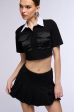 ALL BUSINESS COLLARED CROP TOP Fashion