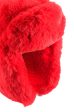 AVI FAUX FUR HAT IN RED Cheap