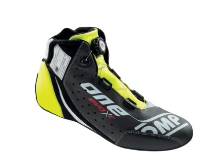 OMP One Evo X R Shoes Black Silver Fluorescent Yellow - Size 44 (Fia 8856-2018) Supply