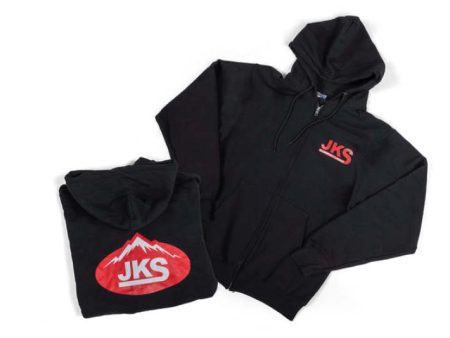 JKS Manufacturing Zippered Black Hoodie - Medium Supply