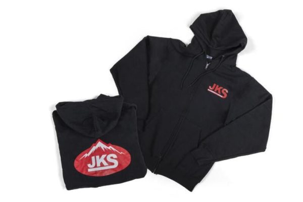 JKS Manufacturing Zippered Black Hoodie - Medium Supply